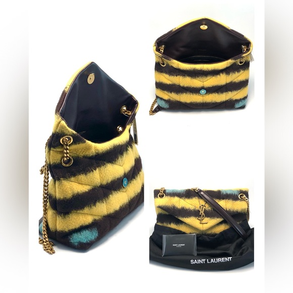 SAINT LAURENT
Small Puffer Bag in Tie Dye Fabric and
Lambskin - Picture 6 of 11